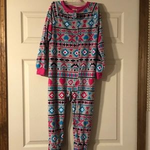 Footie Pajamas. Kids. Size 7/8